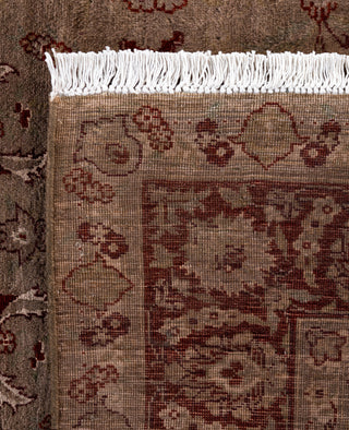 Overdyed Hand-Knotted Wool Modern-Contemporary Brown Area Rug 4' 7" x 7' 0"