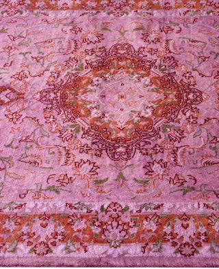 Fine Vibrance, One-of-a-Kind Hand-Knotted Area Rug  - Purple, 2' 6" x 10' 2"