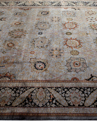 Contemporary Hand Knotted Overdyed Gray Area Rug 6' 2" x 9' 4"