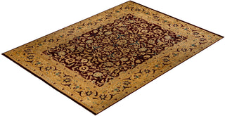 Traditional Hand Knotted Gold Area Rug 8' 10" x 12' 0"