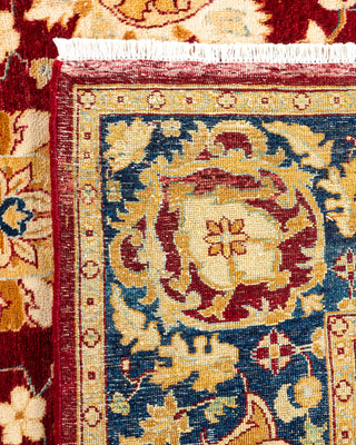 Traditional Hand Knotted Red Area Rug 6' 1" x 9' 2"