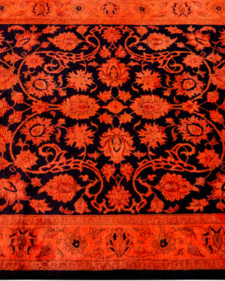 Contemporary Hand-Knotted Overdyed Orange Area Rug 2' 7" x 4' 3"
