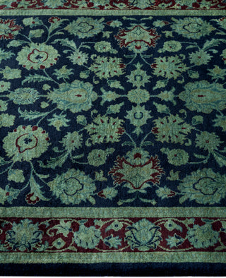 Fine Vibrance, One-of-a-Kind Hand-Knotted Area Rug  - Green, 2' 7" x 11' 3"