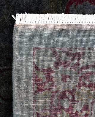 Contemporary Overdyed Wool Hand Knotted Black Area Rug 3' 1" x 5' 3"