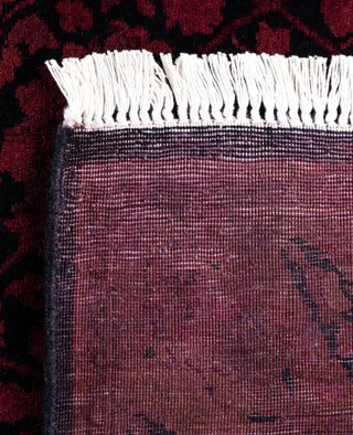 Overdyed Hand-Knotted Wool Modern-Contemporary Purple Area Rug 2' 7" x 3' 10"