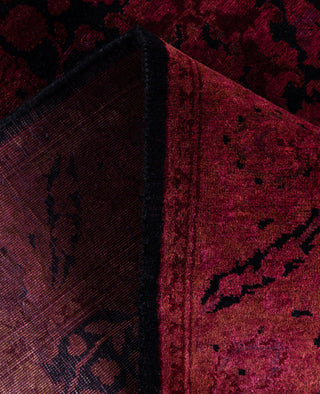 Overdyed Hand-Knotted Wool Modern-Contemporary Purple Area Rug 2' 7" x 3' 10"
