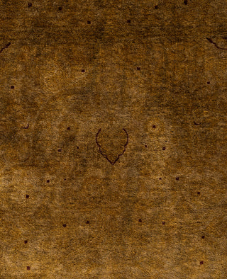 Overdyed One-of-a-Kind Wool Gold Area Rug 9' 0" x 12' 0"