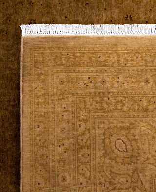 Overdyed One-of-a-Kind Wool Gold Area Rug 9' 0" x 12' 0"