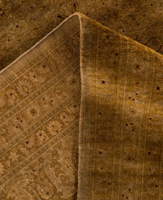 Overdyed One-of-a-Kind Wool Gold Area Rug 9' 0" x 12' 0"