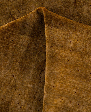 Overdyed One-of-a-Kind Wool Gold Area Rug 9' 0" x 12' 0"