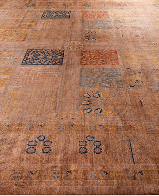 Overdyed One-of-a-Kind Wool Beige Area Rug 10' 3" x 18' 10"