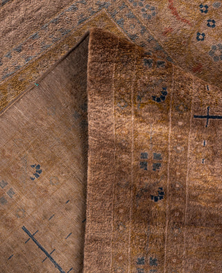 Overdyed One-of-a-Kind Wool Beige Area Rug 10' 3" x 18' 10"