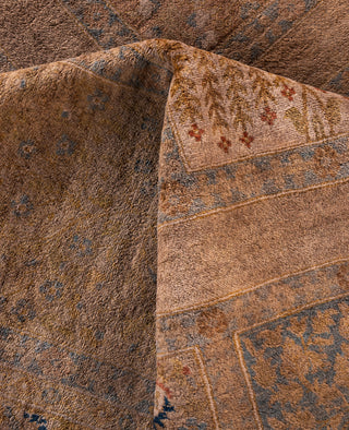 Overdyed One-of-a-Kind Wool Beige Area Rug 10' 3" x 18' 10"