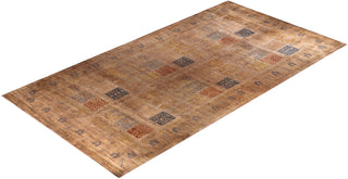 Overdyed One-of-a-Kind Wool Beige Area Rug 10' 3" x 18' 10"