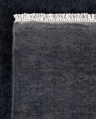 Contemporary Overdyed Wool Hand Knotted Black Area Rug 8' 1" x 10' 4"