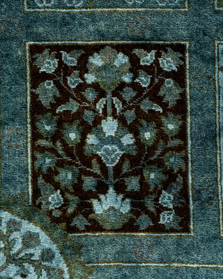 Contemporary Hand Knotted Overdyed Gray Area Rug 6' 1" x 9' 0"