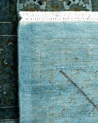 Contemporary Hand Knotted Overdyed Gray Area Rug 6' 1" x 9' 0"
