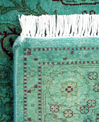 Fine Vibrance, One-of-a-Kind Hand-Knotted Area Rug  - Green, 2' 8" x 4' 2"