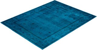 Contemporary Overdyed Wool Hand Knotted Green Area Rug 9' 2" x 11' 10"