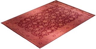 Overdyed Hand Knotted Red Area Rug 10' 3" x 14' 3"