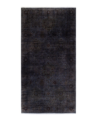 Contemporary Fine Vibrance Gray Wool Area Rug 6' 3" x 12' 2"