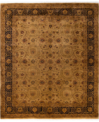 Overdyed Hand-Knotted Wool Modern-Contemporary Brown Area Rug 8' 2" x 9' 9"