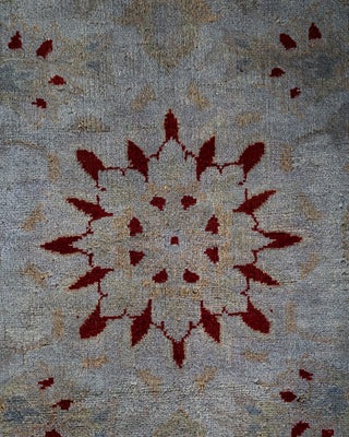 Contemporary Fine Vibrance Gray Wool Area Rug - 8' 3" x 10' 5"