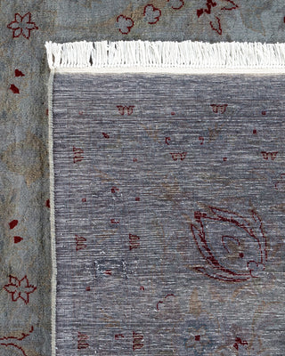 Contemporary Fine Vibrance Gray Wool Area Rug - 8' 3" x 10' 5"