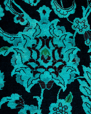Contemporary Fine Vibrance Black Wool Area Rug - 9' 4" x 11' 10"