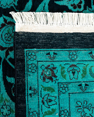 Contemporary Fine Vibrance Black Wool Area Rug - 9' 4" x 11' 10"