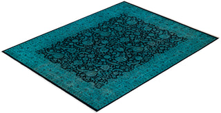 Contemporary Fine Vibrance Black Wool Area Rug - 9' 4" x 11' 10"