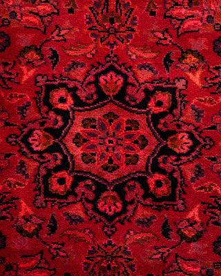 Contemporary Hand-Knotted Overdyed Pink Runner 2' 8" x 4' 2"
