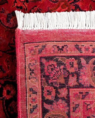 Contemporary Hand-Knotted Overdyed Pink Runner 2' 8" x 4' 2"