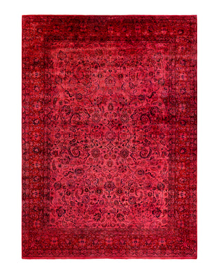Contemporary Fine Vibrance Purple Wool Area Rug 9' 3" x 11' 8"