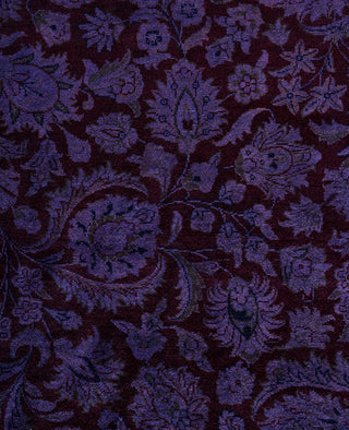 Overdyed Hand-Knotted Wool Modern-Contemporary Purple Area Rug 8' 3" x 10' 5"
