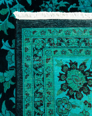 Contemporary Fine Vibrance Black Wool Area Rug - 9' 2" x 12' 5"