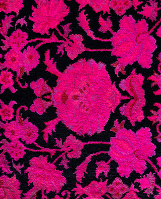 Overdyed Hand-Knotted Wool Modern-Contemporary Pink Area Rug 8' 1" x 8' 4"