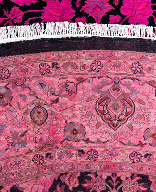 Overdyed Hand-Knotted Wool Modern-Contemporary Pink Area Rug 8' 1" x 8' 4"