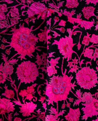 Overdyed Hand-Knotted Wool Modern-Contemporary Pink Area Rug 8' 1" x 8' 4"
