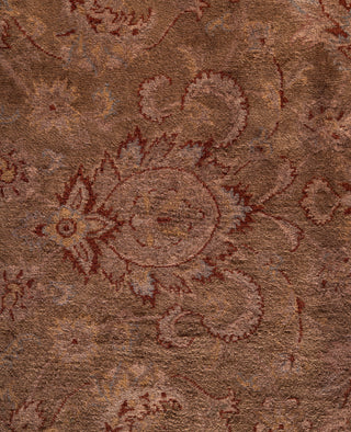 Overdyed Hand-Knotted Wool Modern-Contemporary Brown Area Rug 8' 2" x 8' 3"