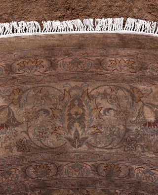 Overdyed Hand-Knotted Wool Modern-Contemporary Brown Area Rug 8' 2" x 8' 3"