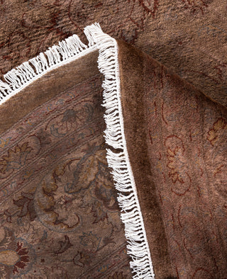 Overdyed Hand-Knotted Wool Modern-Contemporary Brown Area Rug 8' 2" x 8' 3"