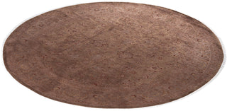 Overdyed Hand-Knotted Wool Modern-Contemporary Brown Area Rug 8' 2" x 8' 3"