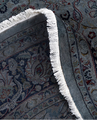 Overdyed One-of-a-Kind Wool Gray Round Area Rug 8' 0" x 8' 1"