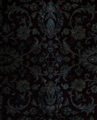 Overdyed One-of-a-Kind Wool Gray Round Area Rug 8' 1" x 8' 1"