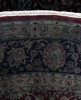Overdyed One-of-a-Kind Wool Gray Round Area Rug 8' 1" x 8' 1"