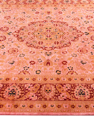 Overdyed Hand-Knotted Wool Modern-Contemporary Pink Area Rug 6' 3" x 9' 0"