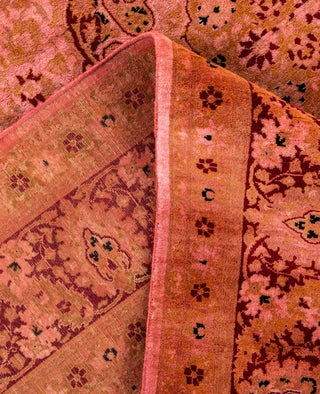 Overdyed Hand-Knotted Wool Modern-Contemporary Pink Area Rug 6' 3" x 9' 0"