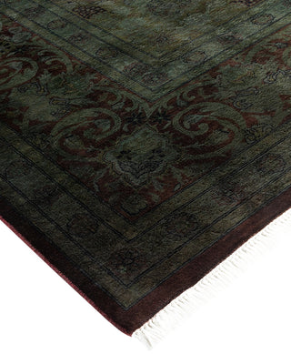 Contemporary Fine Vibrance Red Wool Area Rug - 9' 3" x 12' 0"