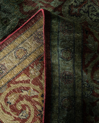 Contemporary Fine Vibrance Red Wool Area Rug - 9' 3" x 12' 0"